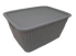 CAJA ORGANIZADORA ALFA HOGAR 5LT GRIS RATAN C/TAPA