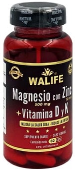 MAGNESIO ZINC  VIT  D Y K POR 60 CAPS WALIFE