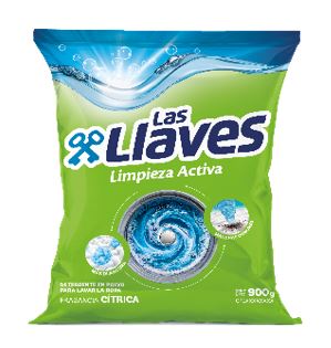 DETERGENTE LAS LLAVES 900GR LIMPIEZA ACTIVA CITRIC
