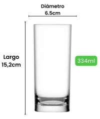 VASO DE VIDRIO CRISTAR 334ML LEXINGTON***