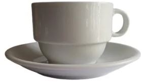 TAZA DE CAFE DIVITTO GRANDE C/PLATO PORCELANA