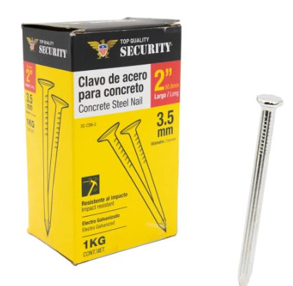 CLAVOS CONCRETO SECURITY 2PUL PAQ