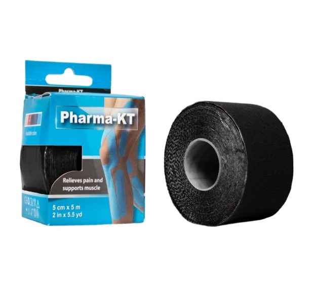 VEDAJE NEUROMUSCULAR 5CM X 5M X 1UND NEGRO PHARMA KT GENIACARE