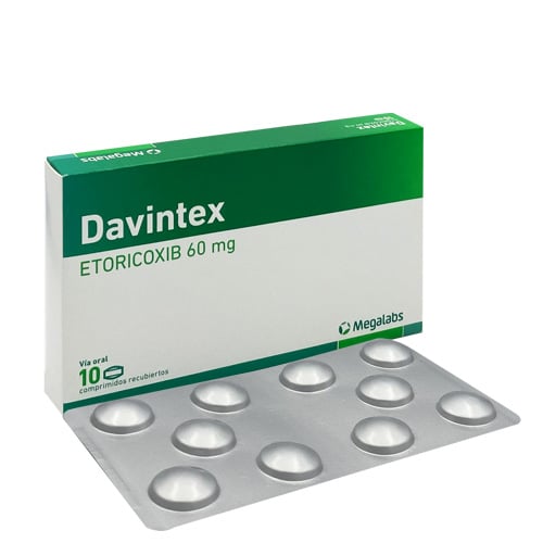 DAVINTEX 60MG X 10COMP ETORICOXIB MEGALABS