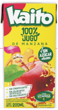JUGO KAITO 200ML MANZANA S/AZUCAR TRIPACK