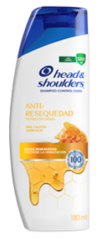 CHAMPU HEAD &amp; SHOULDERS 180ML ANTI-RESEQUEDAD