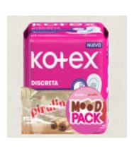 TOALLA SANIT KOTEX 10UND DISCRETA +PIRULIN