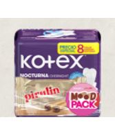 TOALLA SANIT KOTEX 8UND NOCT +PIRULIN