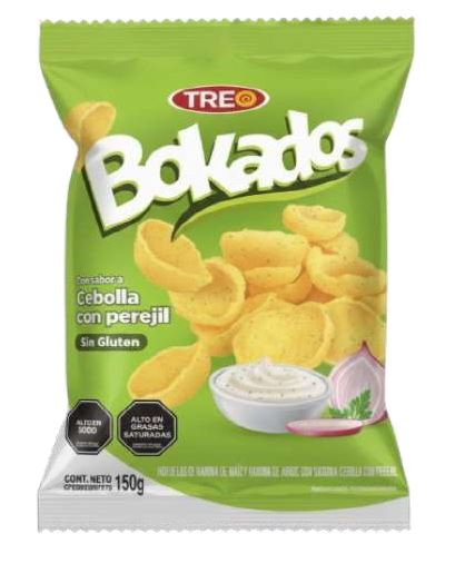 SNACK BOKADOS 150GR CEBOLLA PEREJIL
