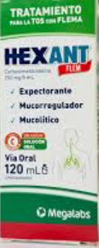 HEXANT FLEM 250MG/5ML X 120ML CARBOXIMETILCISTEINA  MEGALABS