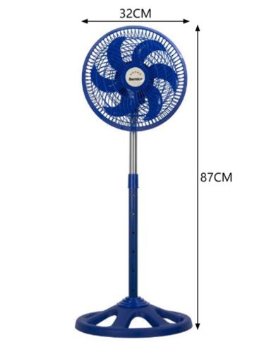 VENTILADOR PLAST BERNICE 10&quot; AZUL