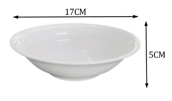 PLATO PORCELANA SOPERO 7&quot; BLANCO