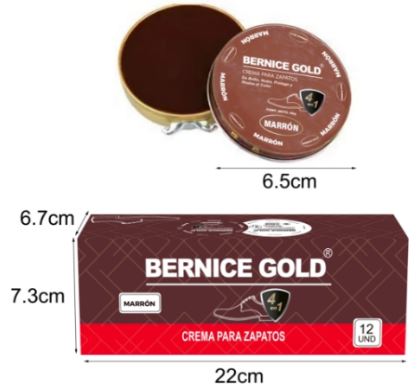 CREMA ZAPATO BERNICE 30GR MARRON