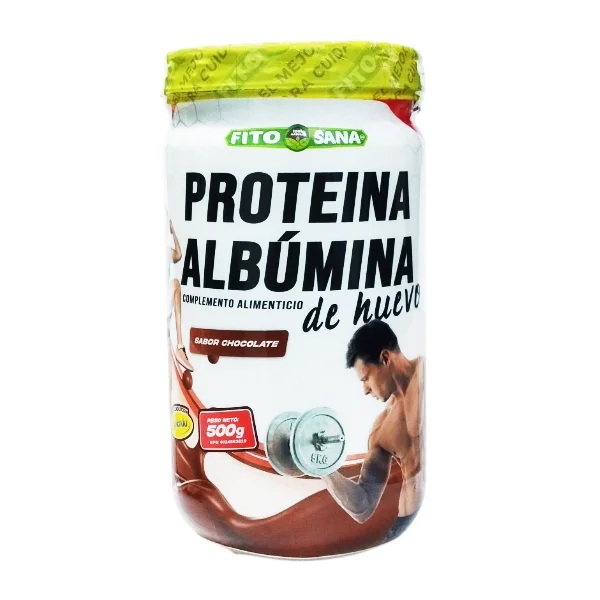 PROTEINA ALBUMINA HUEVO 500G CHOCOLATE FITOSANA