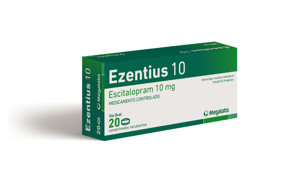 EZENTIUS 10MG X 20COMP ESCITALOPRAM MEGALABS