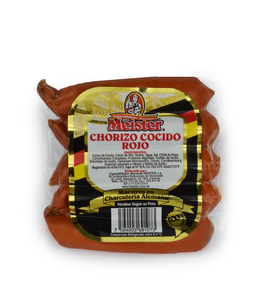 CHORIZO COCIDO MEISTER ROJO X KILO