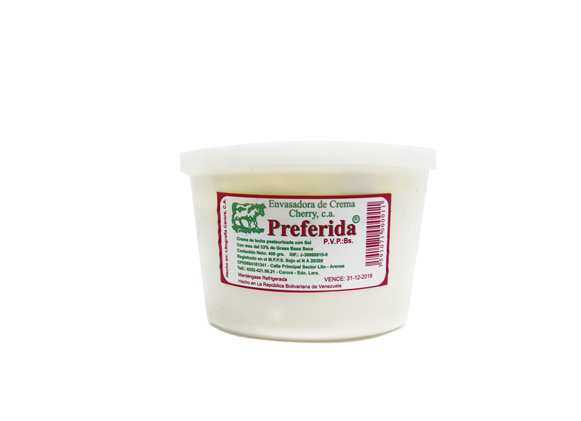 CREMA DE LECHE LA PREFERIDA 400GR