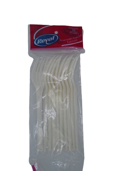 TENEDORES ROYAL X10UND PLAST