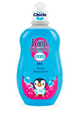GEL D/BAÑO CERO 400ML ESPUMOSO CHICLE