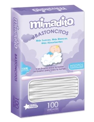 HISOPOS MIMADITO 100UND BASTONCITO
