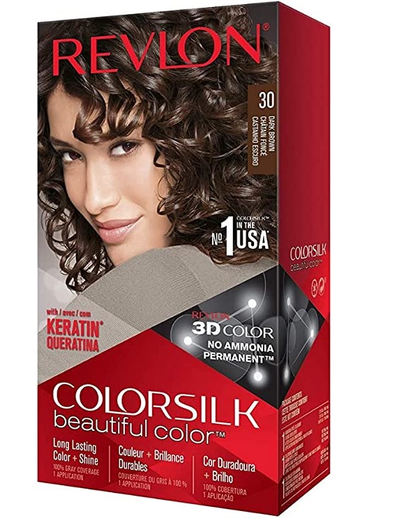 TINTE REVLON 30 CASTAÑO OSCURO KERATINA