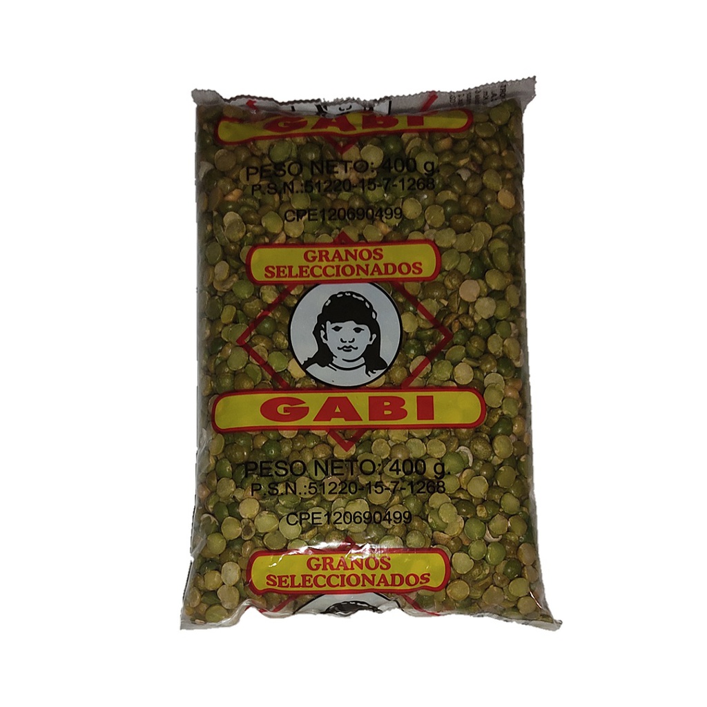 ARVEJAS VERDE GABI 500GR  ENTERA