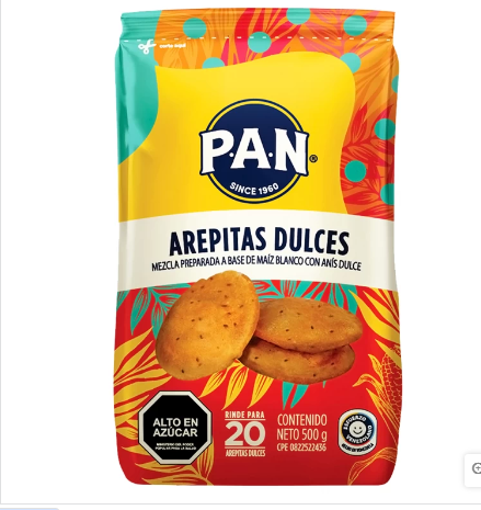 HARINA DE MAIZ JUANA 500GR AREPAS DULCES