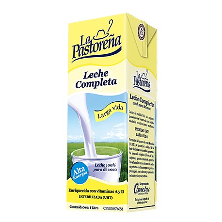 LECHE LA PASTOREÑA 1L ENTERA UHT