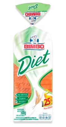 PAN SANDWICH BIMBO 500GR DIET INTEGRAL