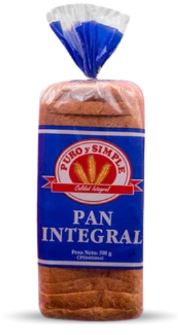 PAN SANDWICH PURO Y SIMPLE 500GR INTEGRAL SUAVE
