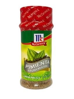 PIMIENTA MCCORMICK 62GR NEGRA MOLIDA