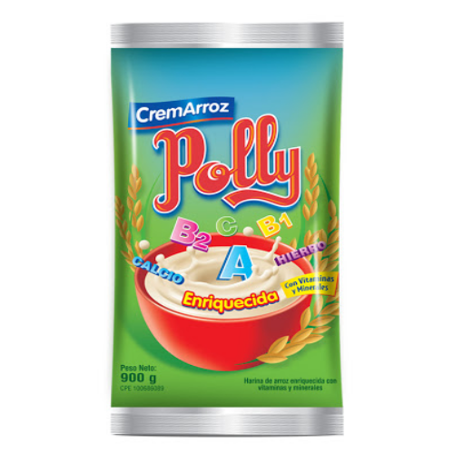 CREMA DE ARROZ POLLY 900GR BOLSA