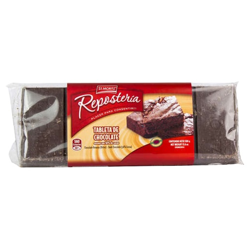 CHOCOLATE ST MORITZ 500GR BITTER