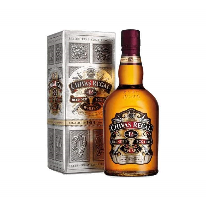 WHISKY CHIVAS REGAL 0.75LT 12 AÑOS