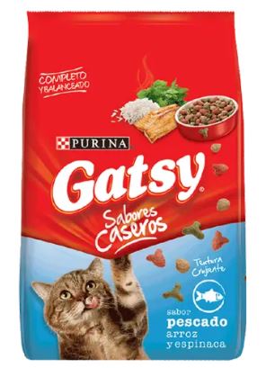 ALIMENTO P/GATO GATSY 3KG PESCADO ARROZ ESPINACA