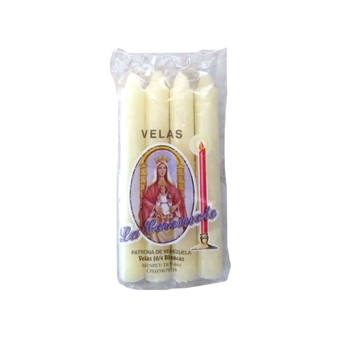 VELAS LA COROMOTO EMPAQUE 50 X 4 