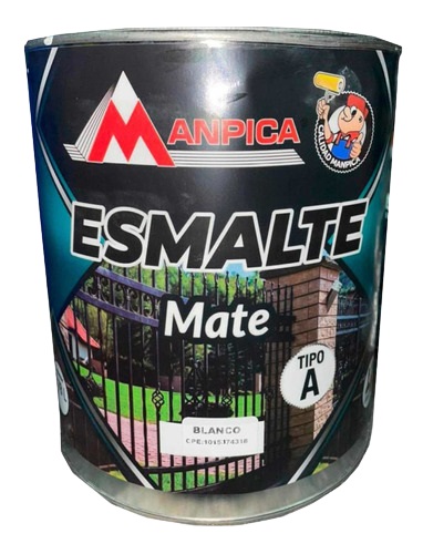 ESMALTE BLANCO MATE MANPICA 1/4 G