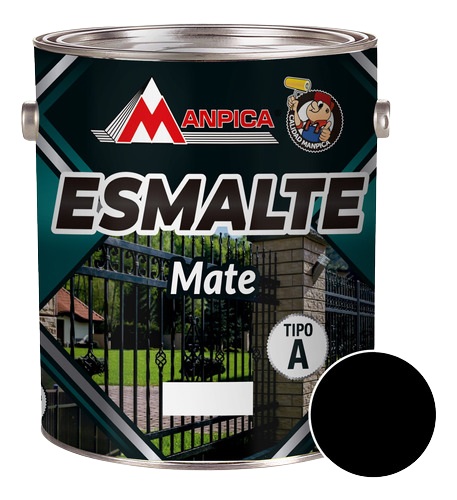 ESMALTE NEGRO MATE MANPICA 1/4 G