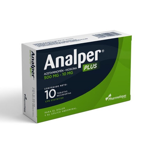 ANALPER PLUS SANTE 500/10MG X10TAB