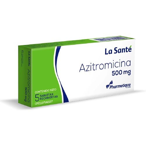 AZITROMICINA 500MG X 5TABLETAS LA SANTE