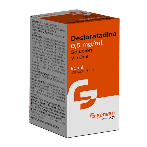DESLORATADINA JBE 0,5MG X 60ML GENVEN