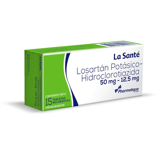 LOSARTAN HTC 50MG 12,5MG X 15TAB LA SANTE