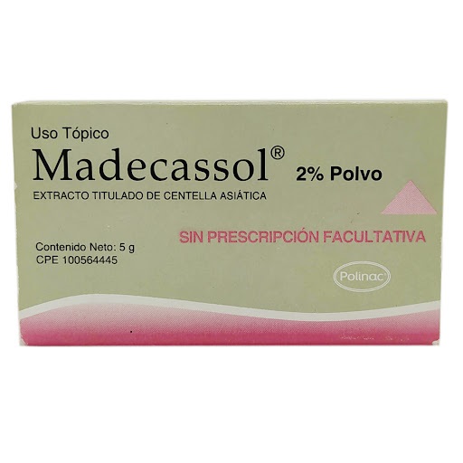 MADECASSOL POLVO FRASCO 2% X 5G POLINAC