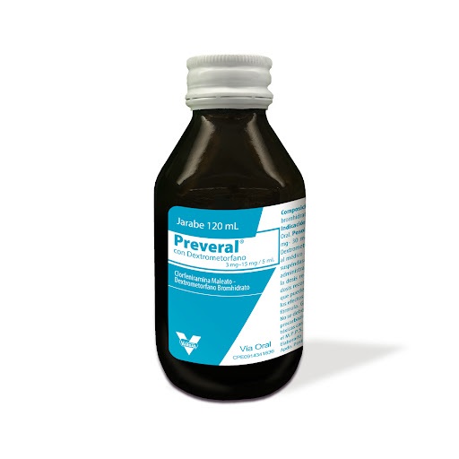 PREVERAL 3MG 15MG X 120ML JBE CLOFE DEXTROMET VARGAS