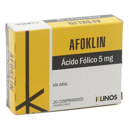 AFLOKIN 5MG X 20COMP AC FOLICO KLINOS