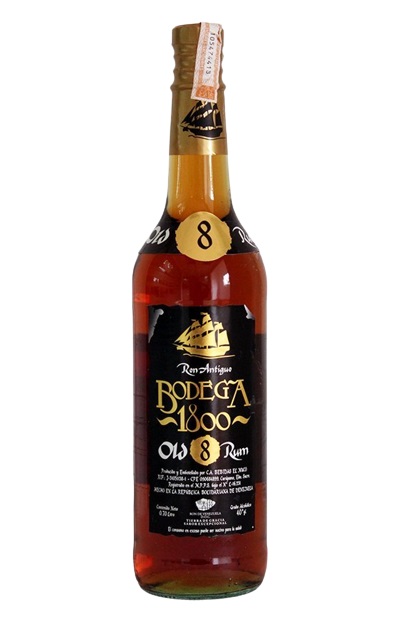 RON BODEGA 1800 OLD 0,70LT 8 AÑOS