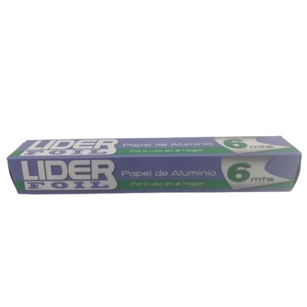 PAPEL ALUMINIO LIDER FOIL 6MTS