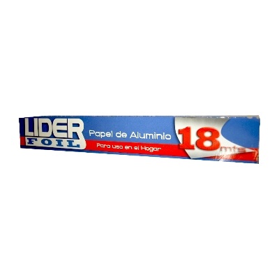 PAPEL ALUMINIO LIDER FOIL 18MT
