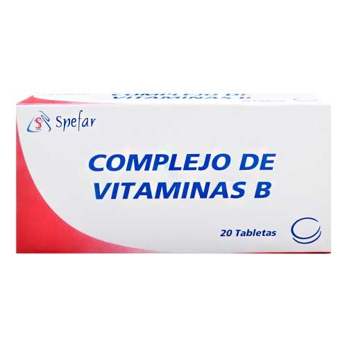 COMPLEJO DE VITAMINAS B X 20TAB SPEFAR