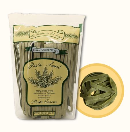 CINTA PASTA CASERA 250GR ESPINACA